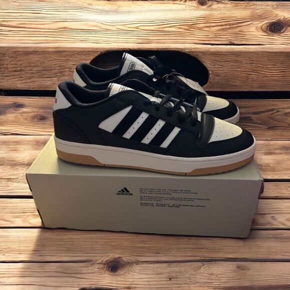 Adidas Turnaround Black White Brown IH7963 Shoe Sneaker Trainer M12 - Picture 1 of 7